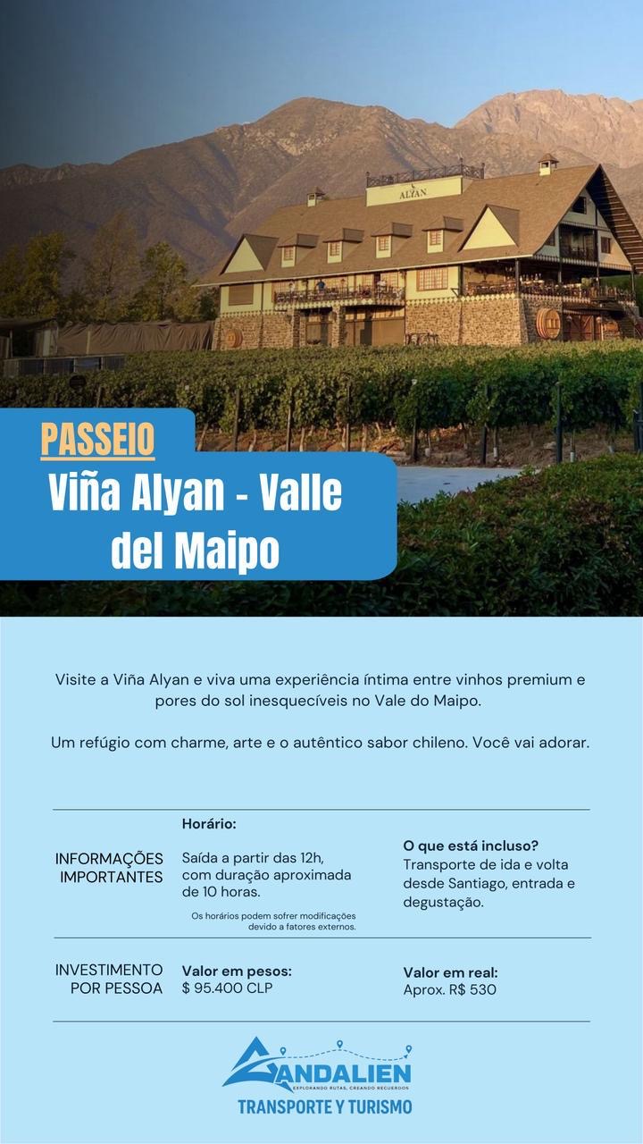Viña Alyan aos pés das montanhas